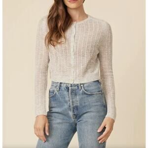 Elegant Cream Cardigan Sweater